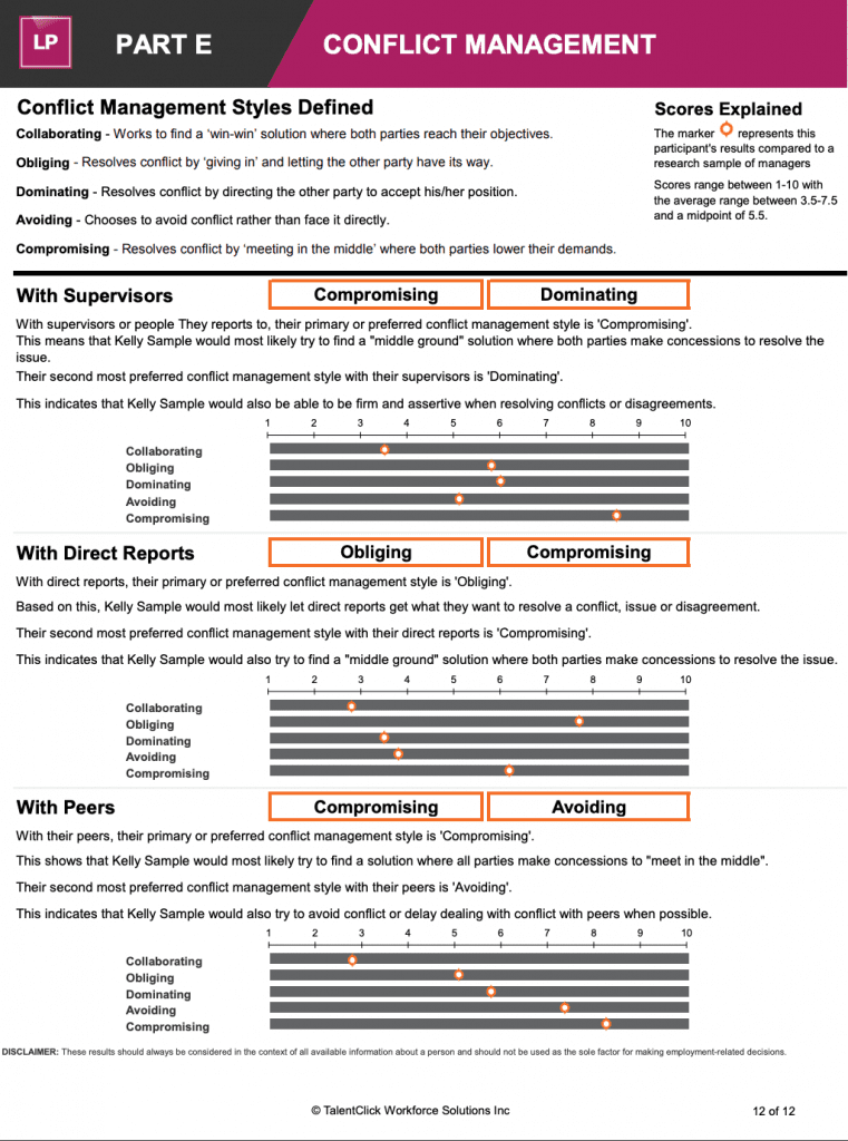 LP Conflict Management